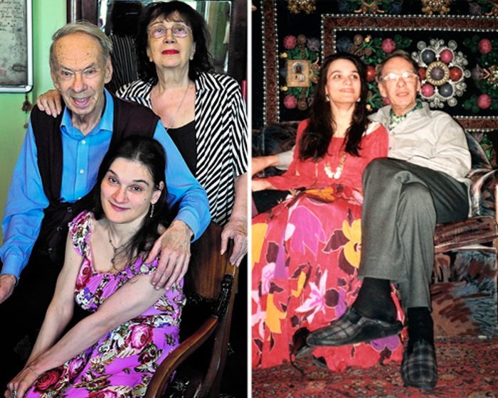 Алексей Баталов с женой Гитаной Леонтенко и дочерью Марией