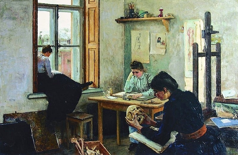 "Студентки-анатомички". 1870-е гг.