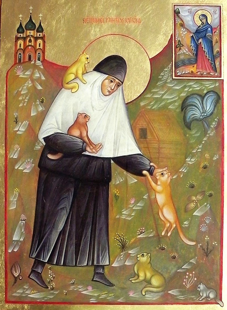 Икона блаженной Екатерины Пюхтицкой