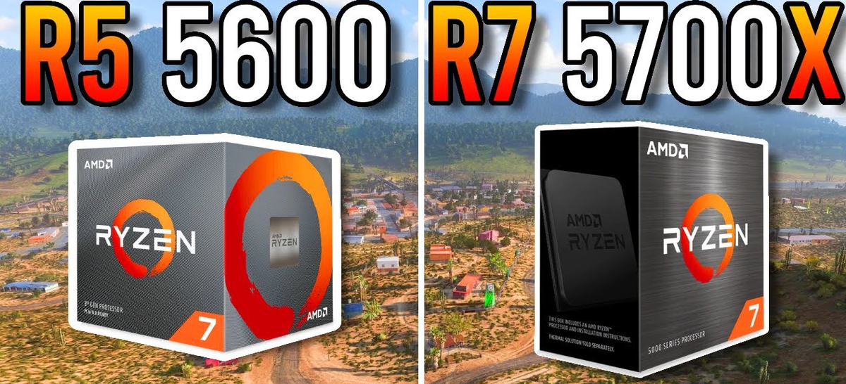 Сравнение AMD Ryzen 5 5600 и Ryzen 7 5700X