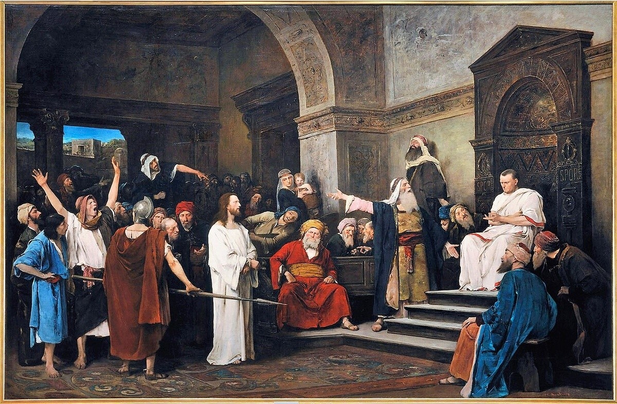 «Христос перед Пилатом», Михай Мункачи, 1881 год. Фото из открытого доступа