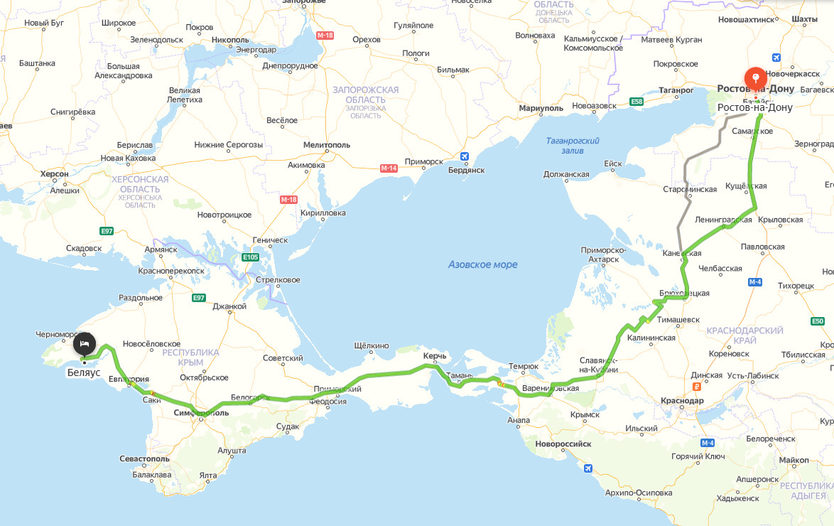 Путешествие на машине из Москвы в Крым — это живописные пейзажи и новые впечатления