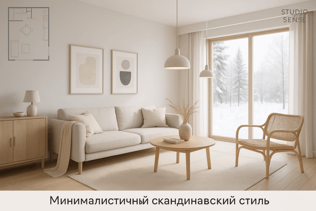    Коттедж в скандинавском стиле: минималистичный интерьер Keri