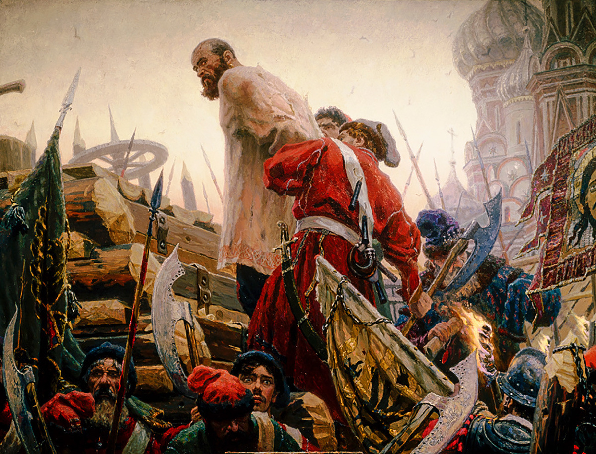 Ещё одно название песни "Ой, то не вечер..." — "Сон Степана Разина". Картина: "Степан Разин" Сергея Алексеевича Кириллова