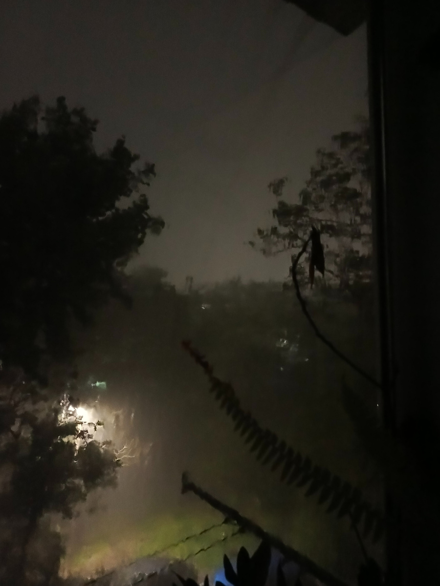 Вечером было так!😱⚡️⛈️