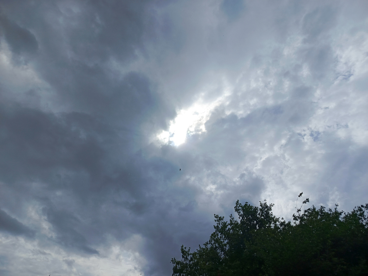 Погода испортилась. Небо - в тучах, холодно🥶