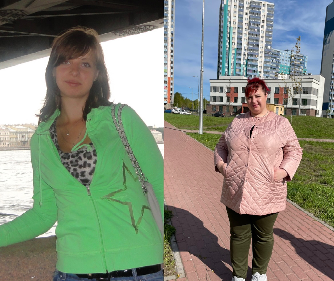 Вес до и после 