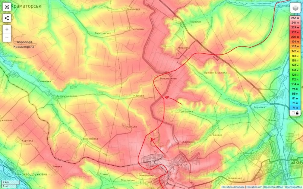    Карта СВО. ВС РФ наступают на Краматорск.