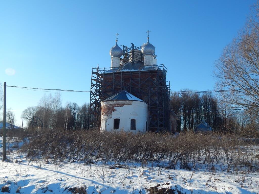 Богоявленский Храм в селе Семендяево Калязинского района Тверской области. Февраль 2025 г. Из личного архива автора.