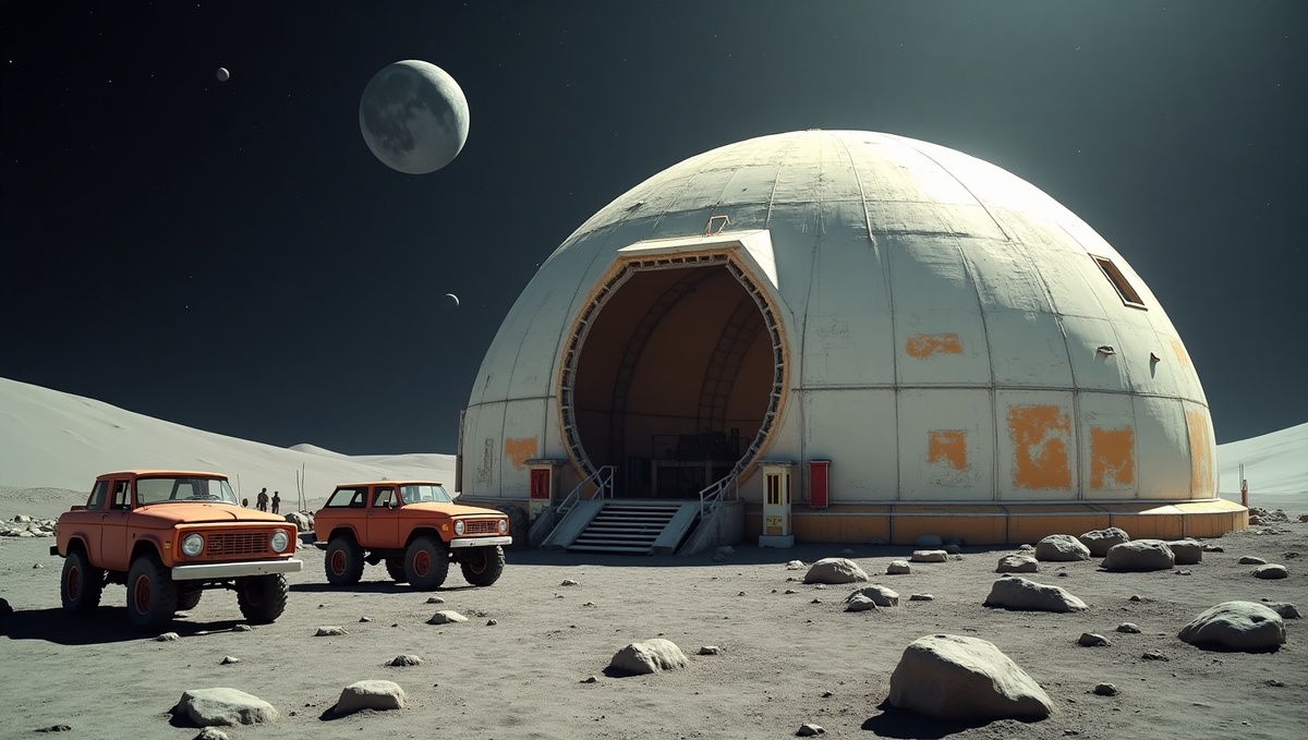 Начало строительства лунного города