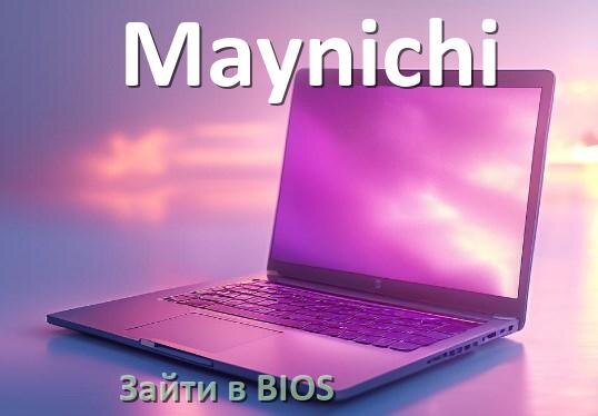 
Как на ноутбуке Maynichi зайти в БИОС