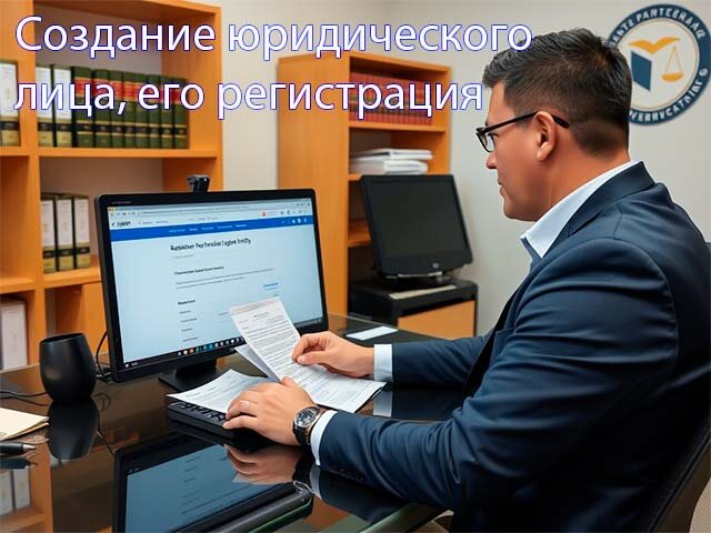    Создание юридического лица, его регистрация в специальном реестре. Изображение сгенерировано ИИ
