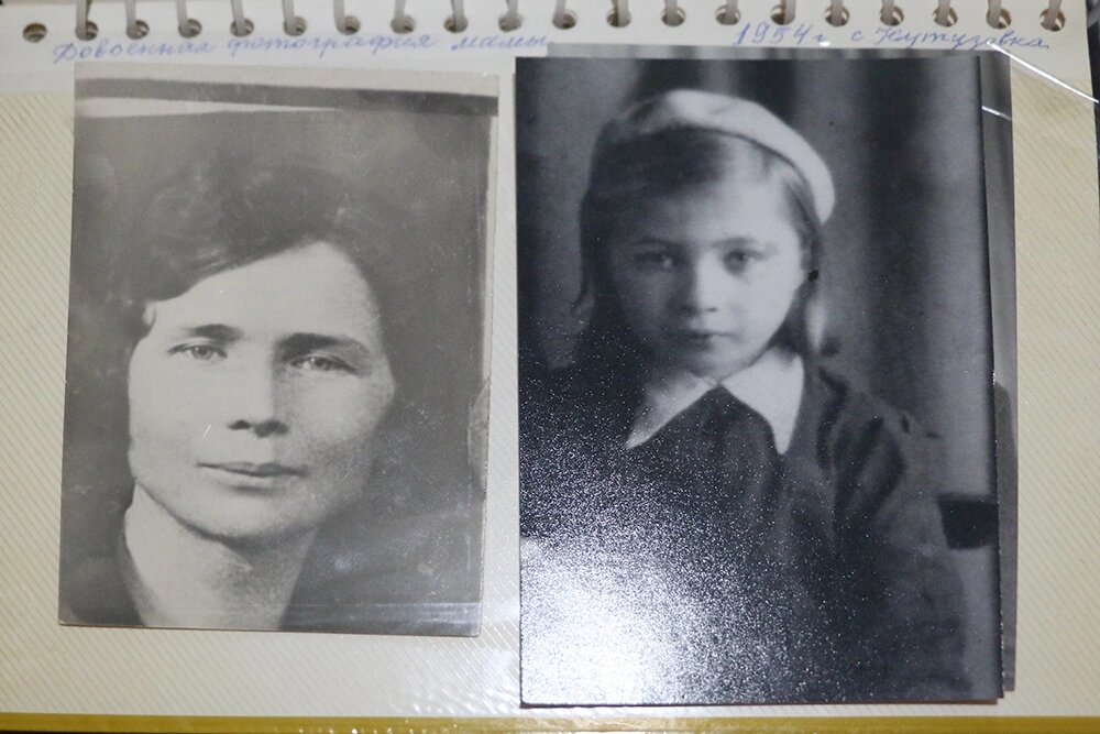    На фото слева мама Нины до начала войны. Справа фото Нины из детского дома. Фото: Фото из личного архива