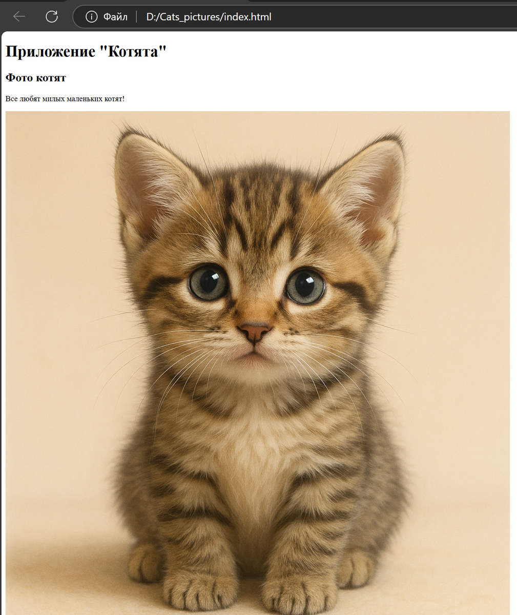 Результат нашего урока