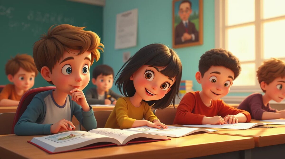    Ученики 4 класса с удовольствием проходят тест по произведениям А.С. Пушкина askmy.ru