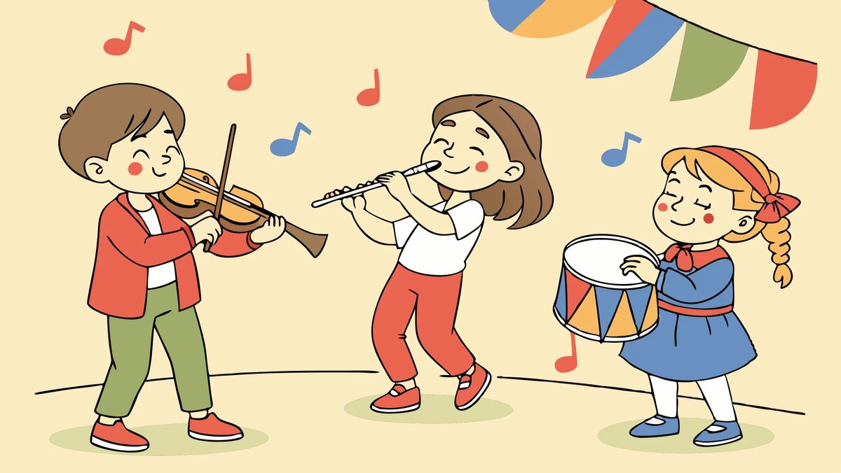    Школьники изучают музыкальные инструменты askmy.ru