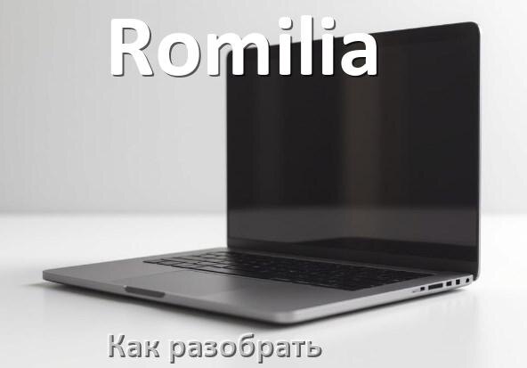 
Как разобрать ноутбук Romilia и почистить самому