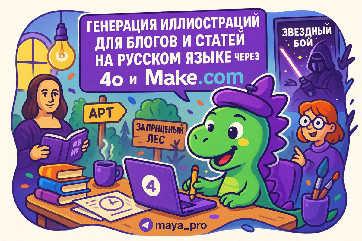    Автоматизация генерации иллюстраций для блогов: как сэкономить время и повысить вовлеченность с Make.com и 4o Артур Хорошев