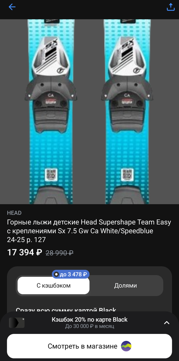 цена на лыжи