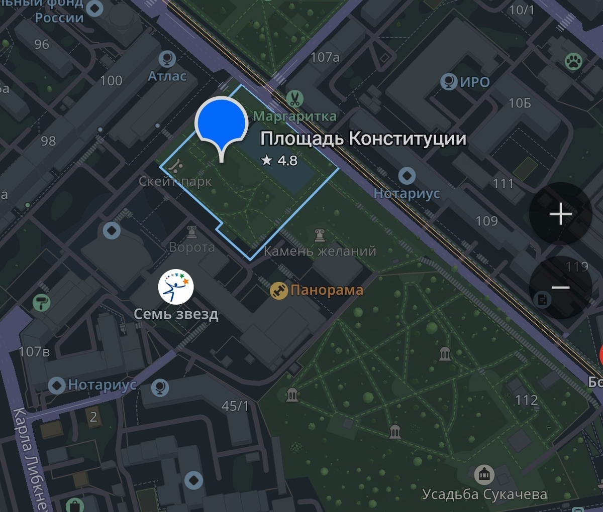 Скриншот из 2ГИС.