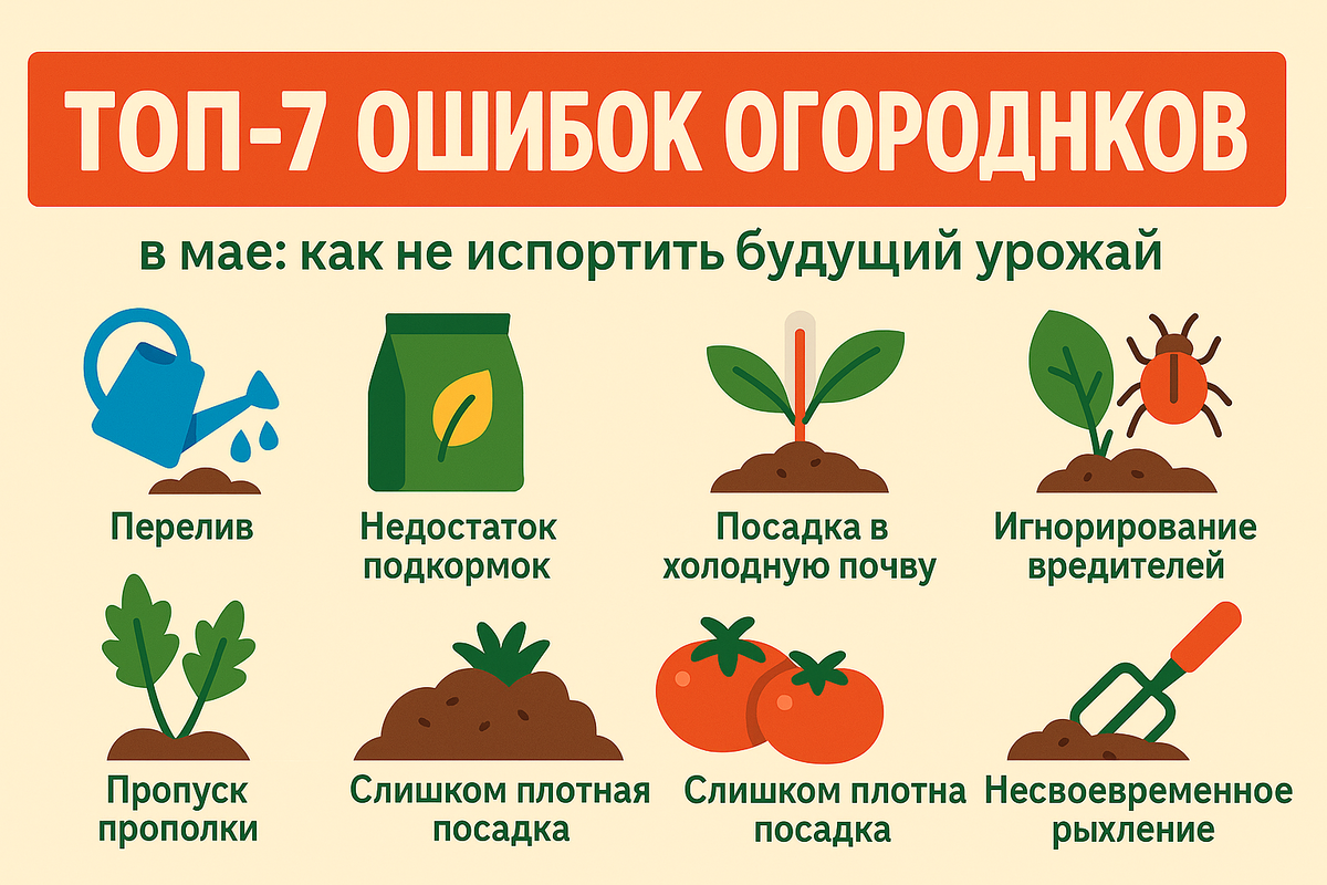 Самые частые ошибки огородников в мае, что нельзя делать на огороде в мае