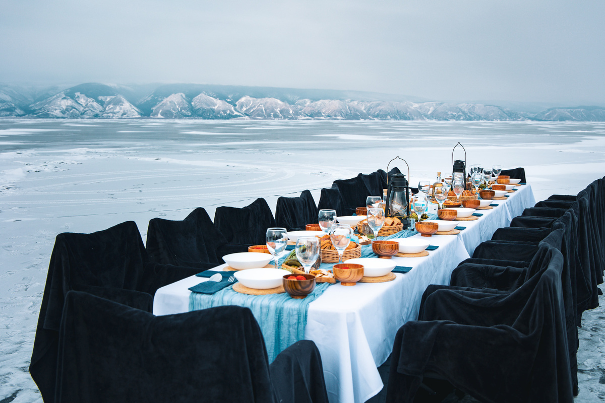 Обед на льду от Onvisor.ru