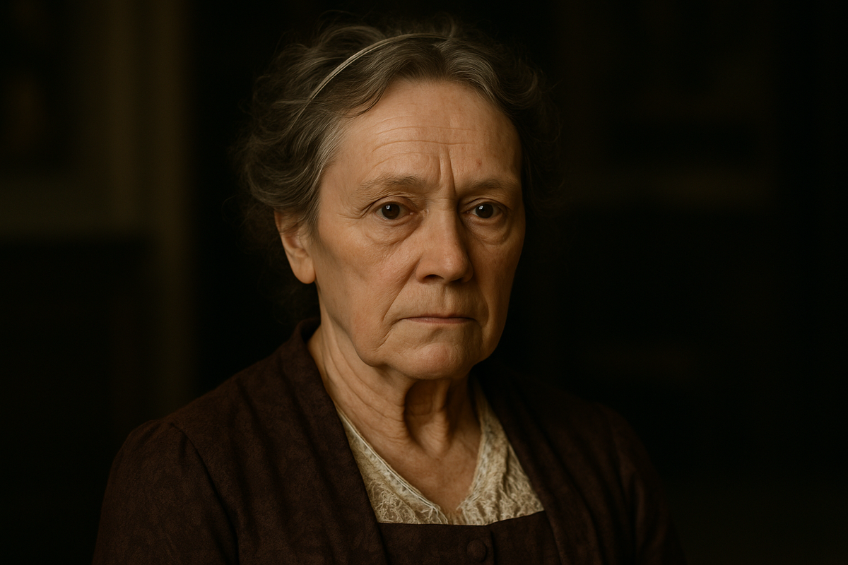  Королева Мария I Португальская
Взгляд, полный внутренней борьбы. На этом портрете — Мария I, последняя королева эпохи, когда вера могла свести с ума. Её лицо — словно старинная икона: строгие черты, запавшие глаза, печать одиночества.

