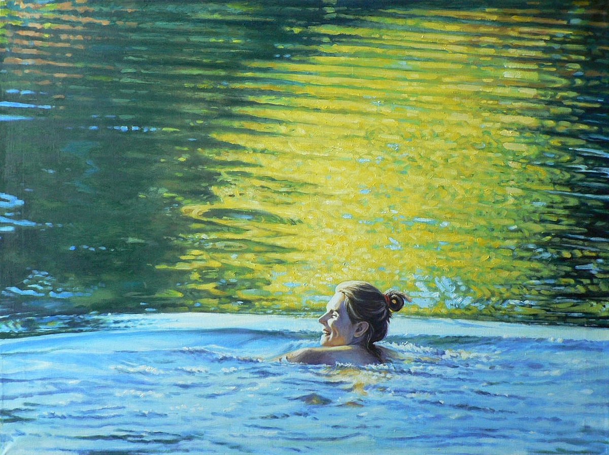 Романов Александр Михайлович, «Лесное озеро», 2010, холст, масло, 90 х 120 см