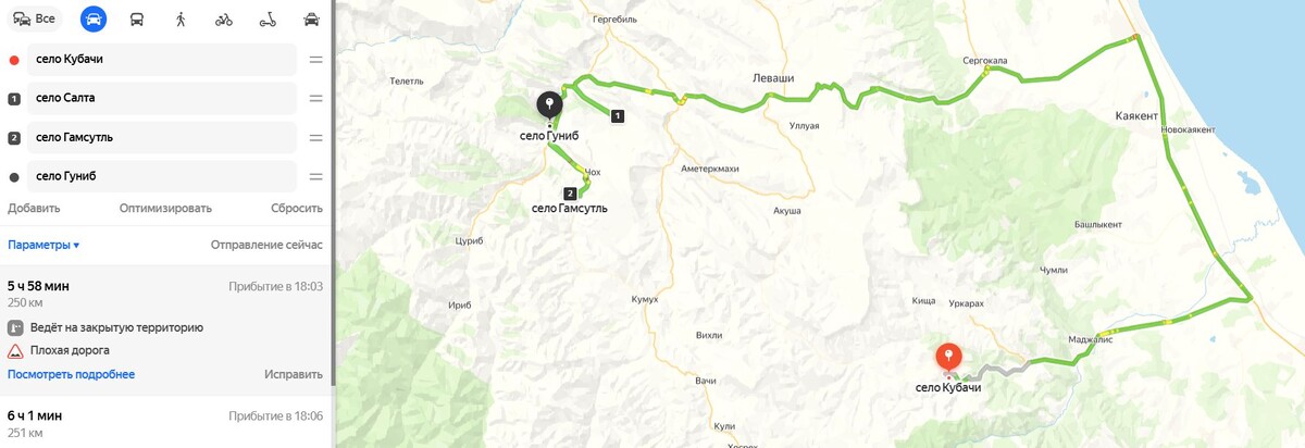 251 км по высокогорью Дагестана