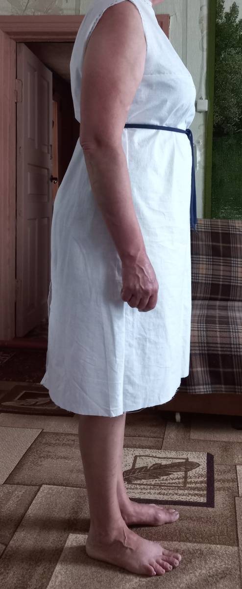 Макет прямого платья