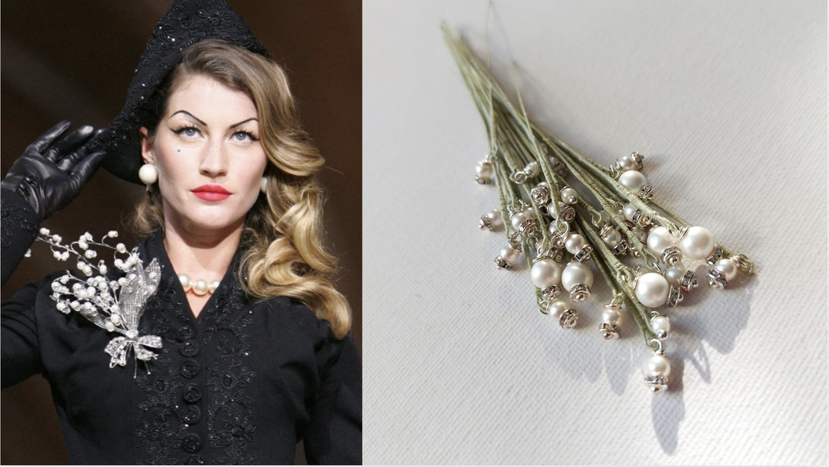 Ландыши от Диор (слева). Ландыши от Полины Кузнецовой (справа).