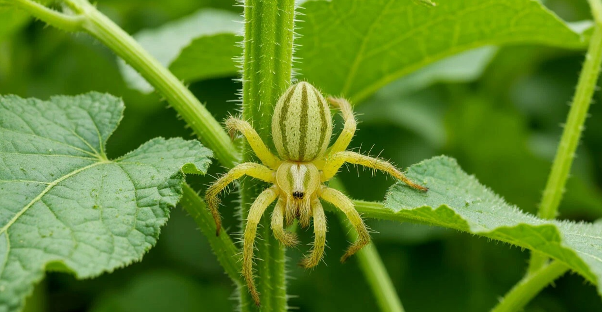 огурцы подвержены паутинному клещу, в жизни он меньше в тысячу раз и его практически не видно, но вред он наносит колосальный