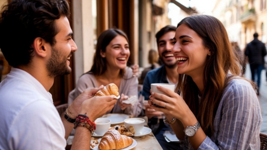 They are having breakfast. Они завтракают.