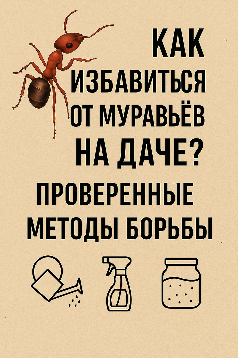 Как избавиться от муравьев
