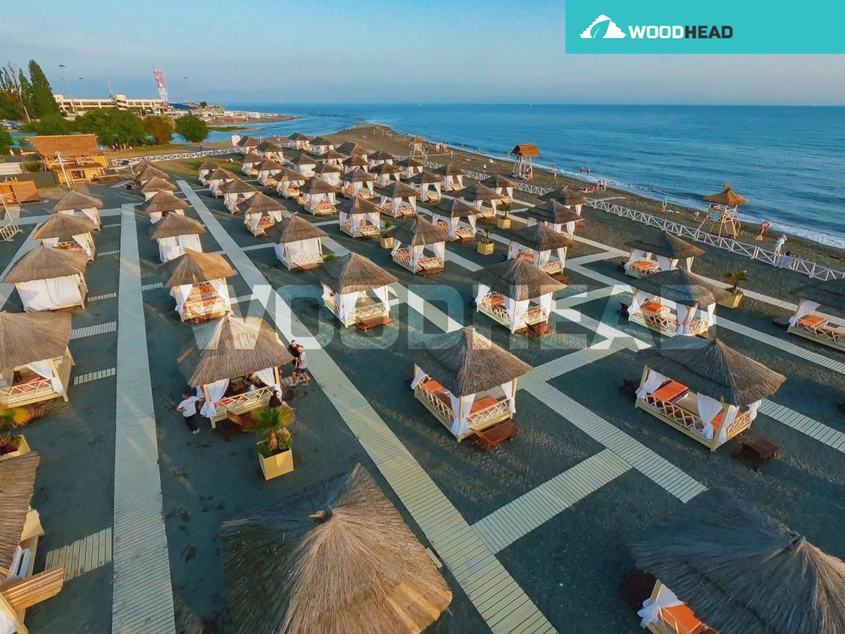 Тростнковые маты Вудхэд на пляжах России