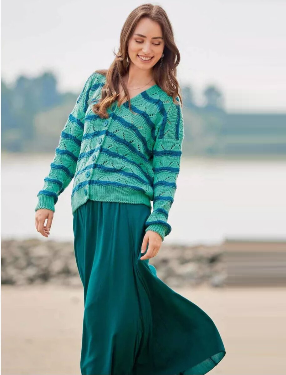 кардиган спицами