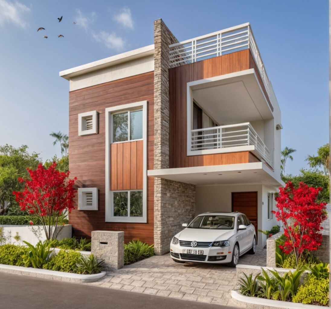 Индийский двухэтажный дом