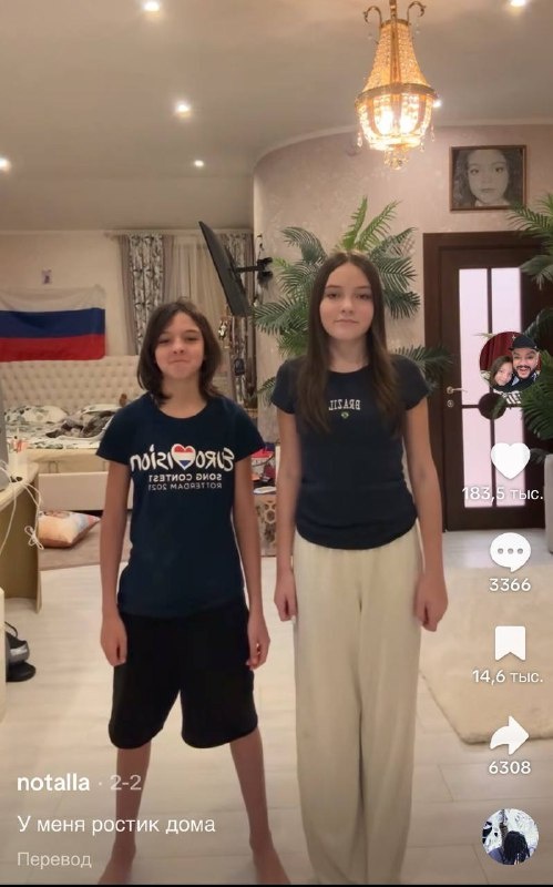 Видео Мартина и Аллы-Виктории в TikTok