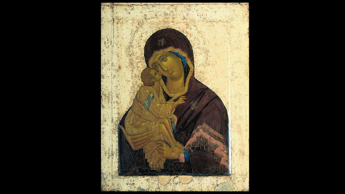 Донская икона Божией Матери. Дата появления 1382—1395 гг. Местонахождение Государственная Третьяковская галерея, Москва Автором считают Феофана Грека либо одного из мастеров его круга.