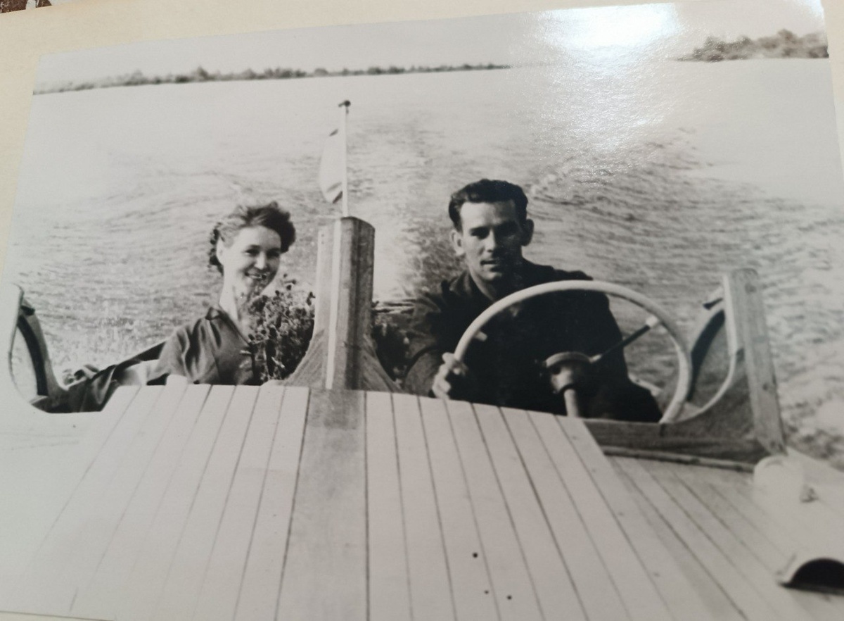 Катер. Прогулка по Волге. Лето 1957 г.