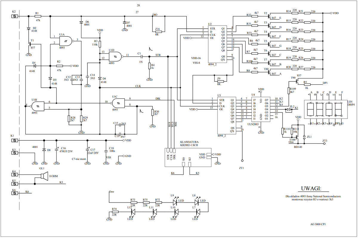 Входы и индикация.