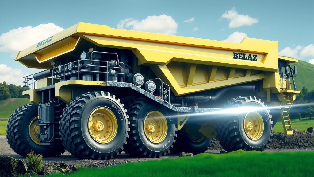    Как устроен гигантский карьерный самосвал БелАЗ