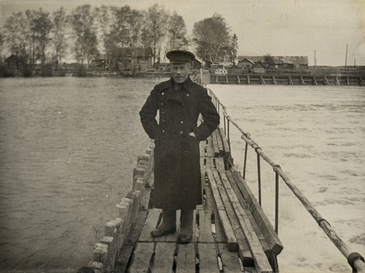 Александр Александрович Капустин, начальник шлюза в Крохино. Фото из архива Галины Сергеевны Коварды