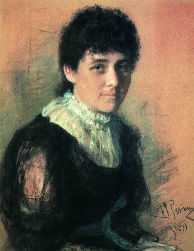 Илья Ефимович Репин, Портрет скульптора Е. П. Тархановой-Антокольской. 1893 г.