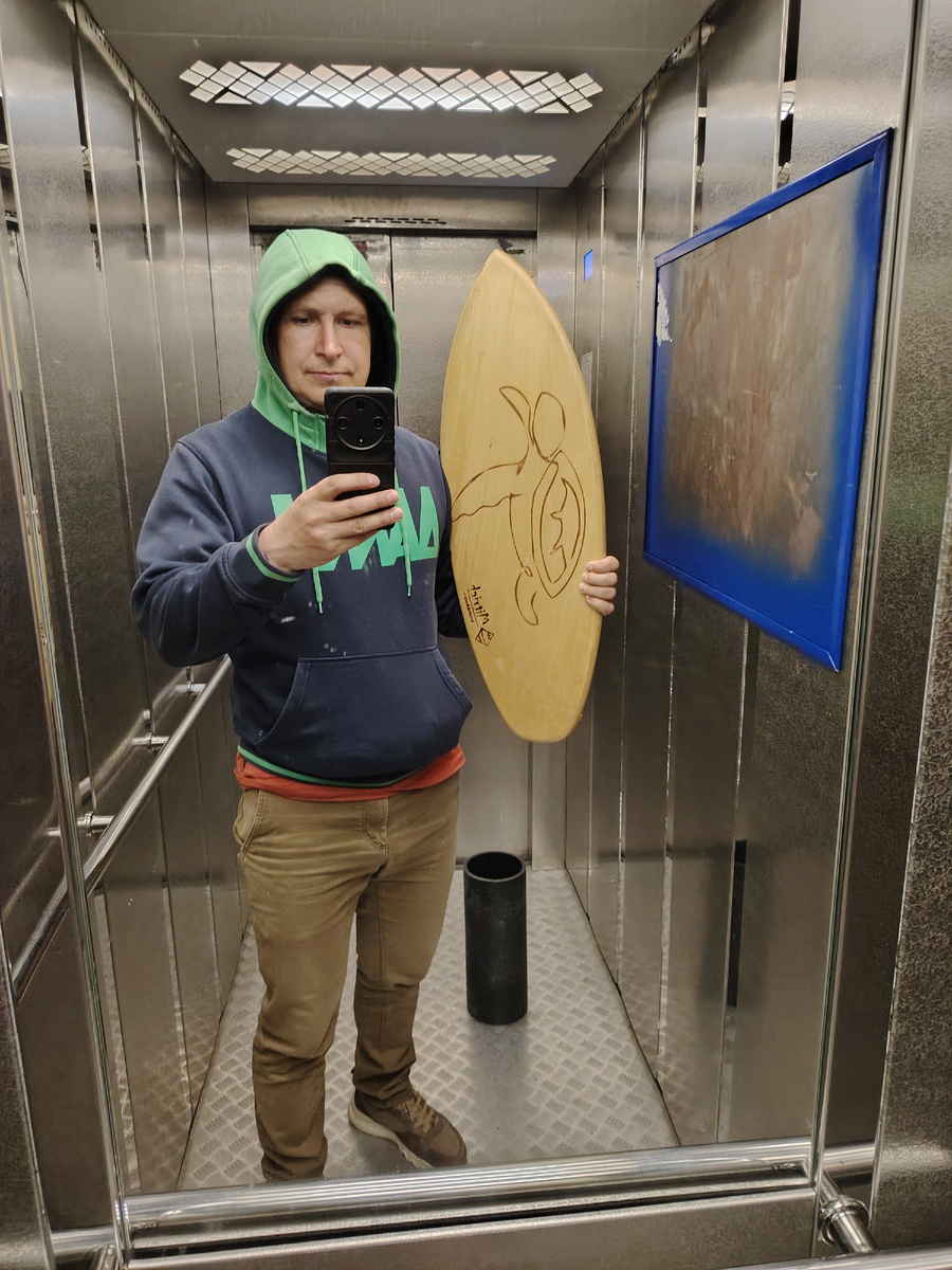 После тренировки на баланс борде