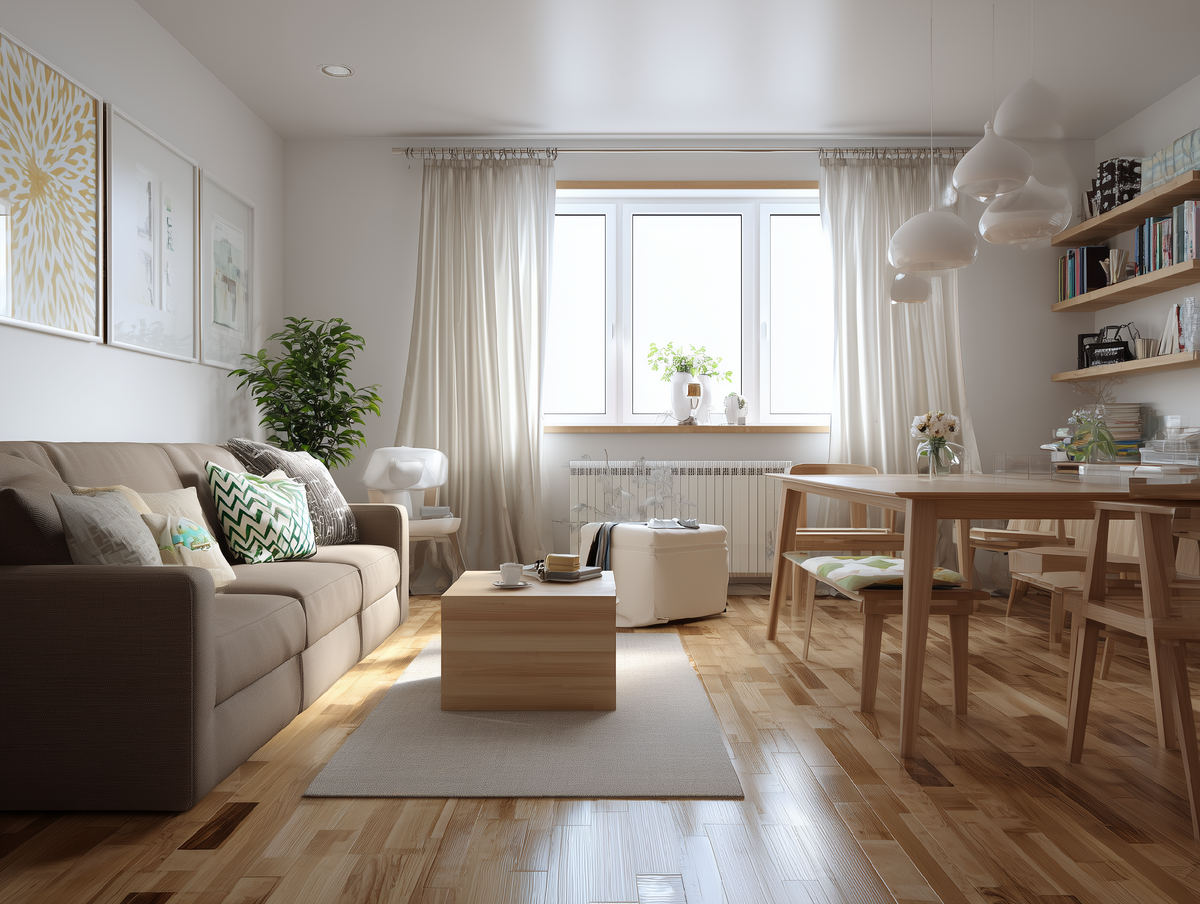 В квартире, где немного вещей и все по своим местам, дышится очень хорошо и свободно