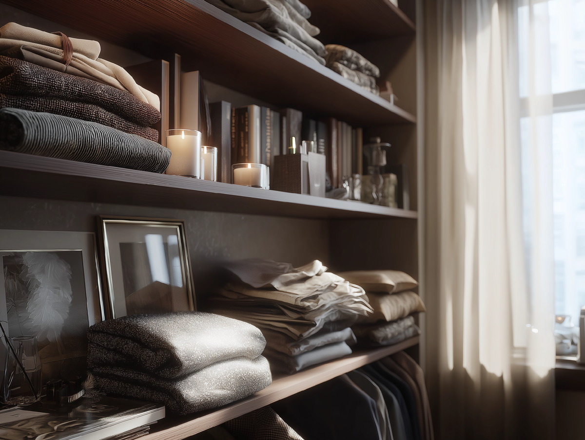 Бывает и так, что все красиво и подобрано с любовью, но вещей столько, что становится сложно жить