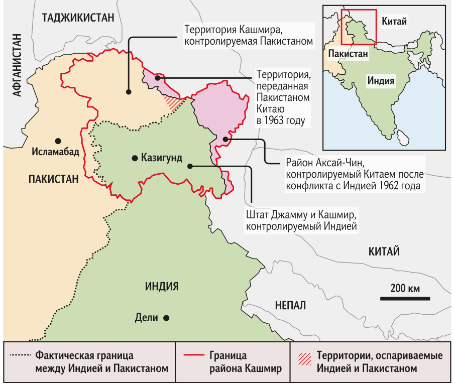 О чем спорят Индия и Пакистан