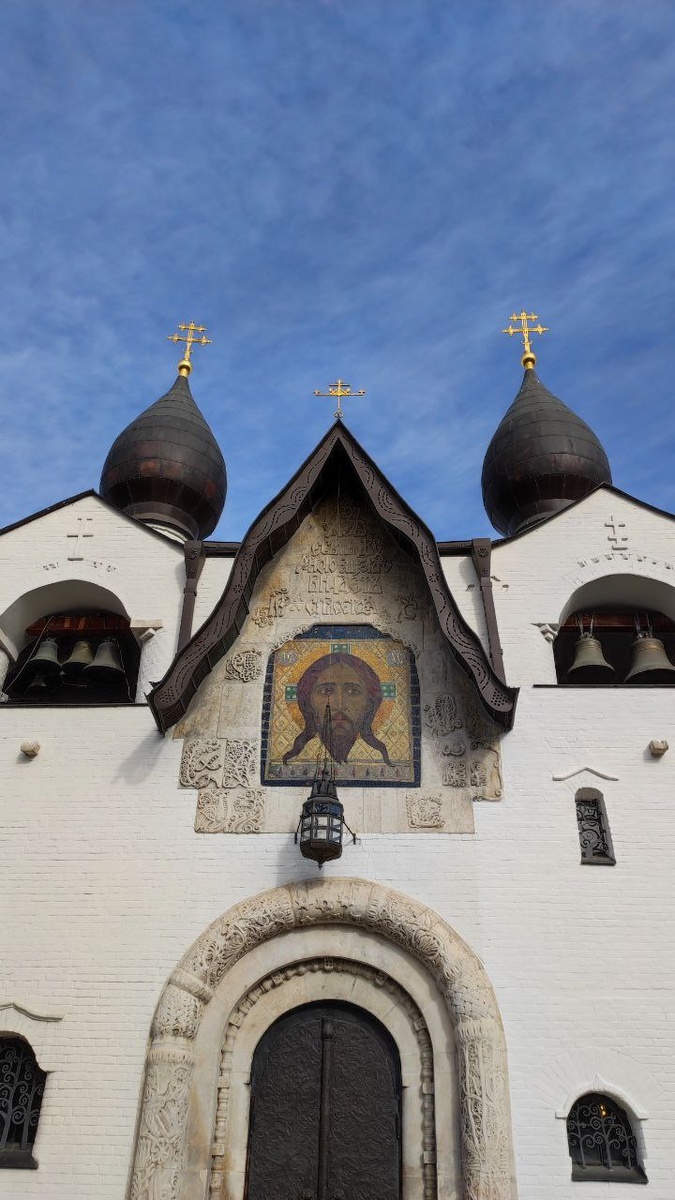 Спас Нерукотворный работы Нестерова, Покровский собор Марфо-Мариинской обители, фотография автора статьи
