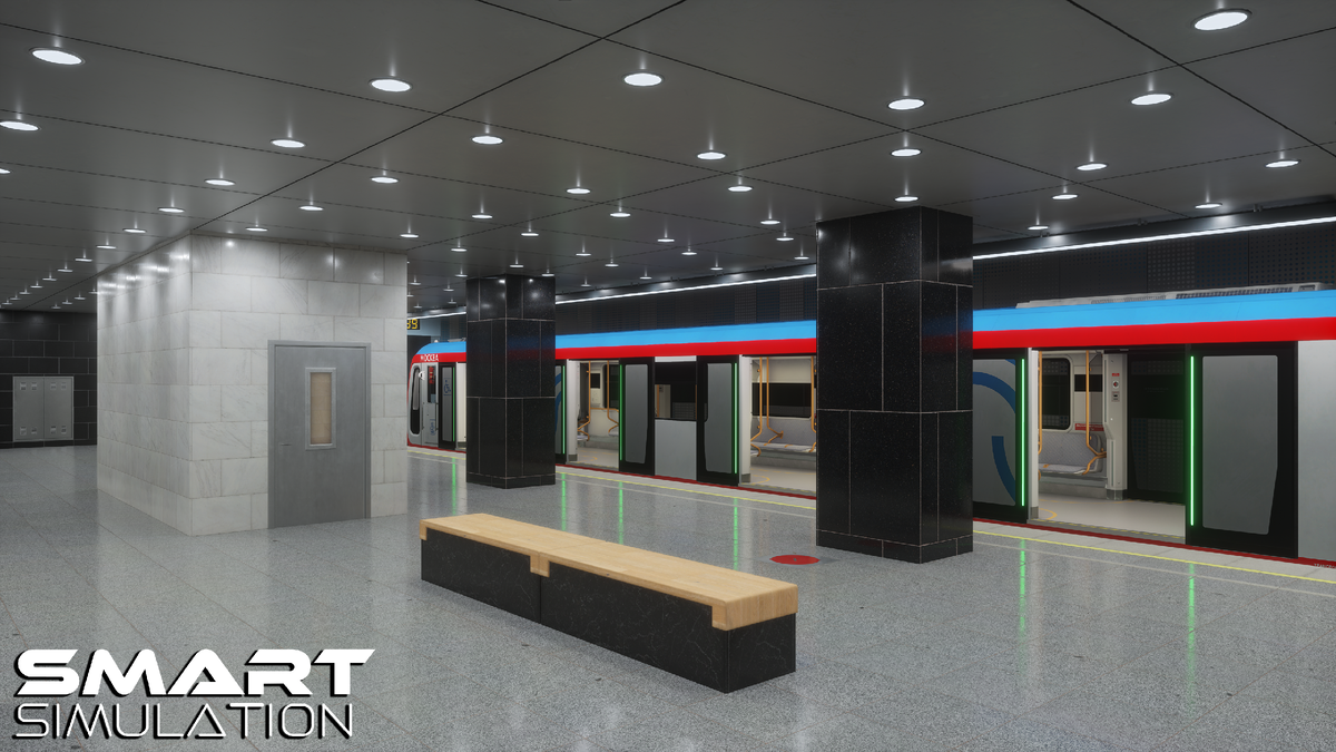 Фото: виртуальный мир Московского метрополитена в симуляторе Smart Simulation